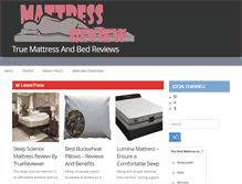 Tablet Screenshot of mattress.truereviewer.com